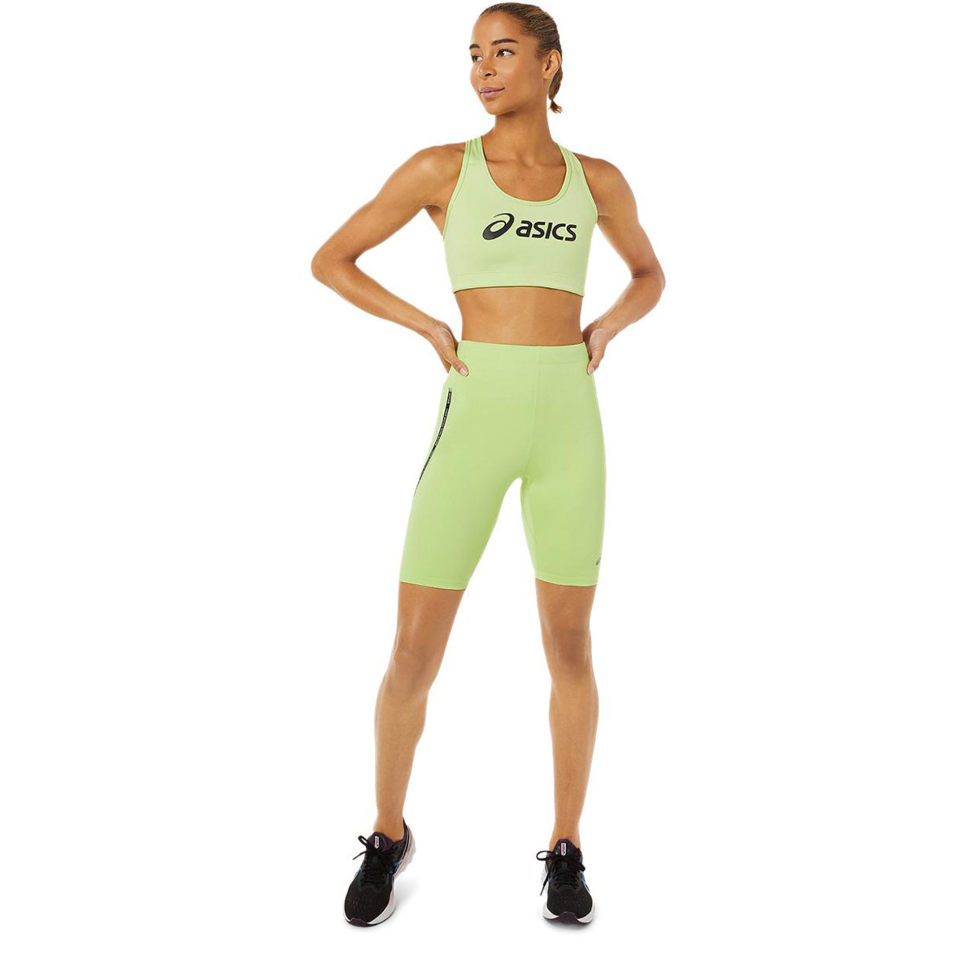 ASICS Core Logo Sport Beha Groen/Zwart Dames