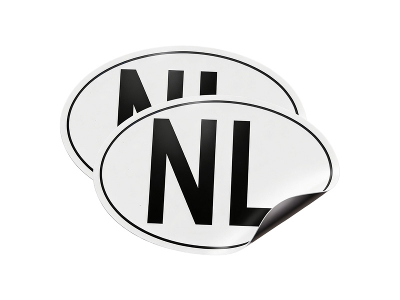 AutoXtreme Landcode NL mageneet sticker - Set van 2