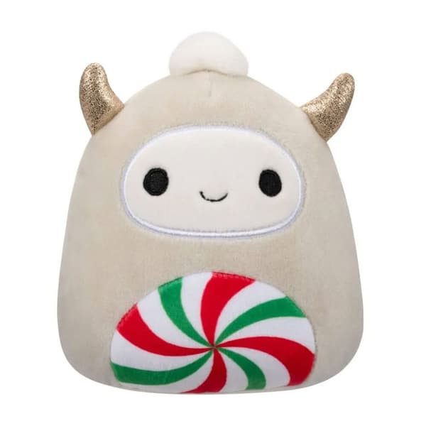 Squishmallows Christmas Nissa the Yeti med peppermynte 20 cm