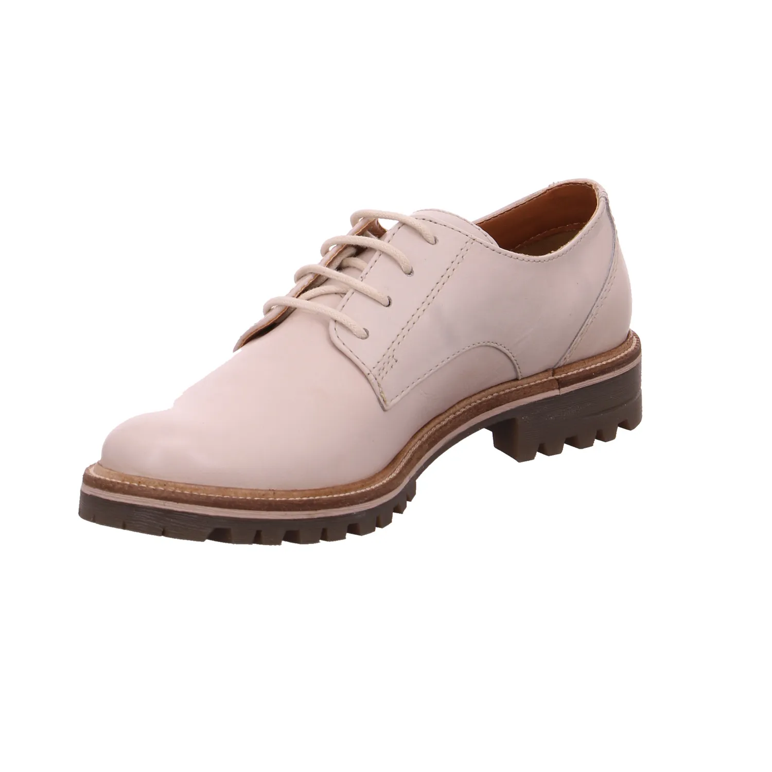 BAGATT Schnürschuh Offwhite Leder  mit Lederfutter