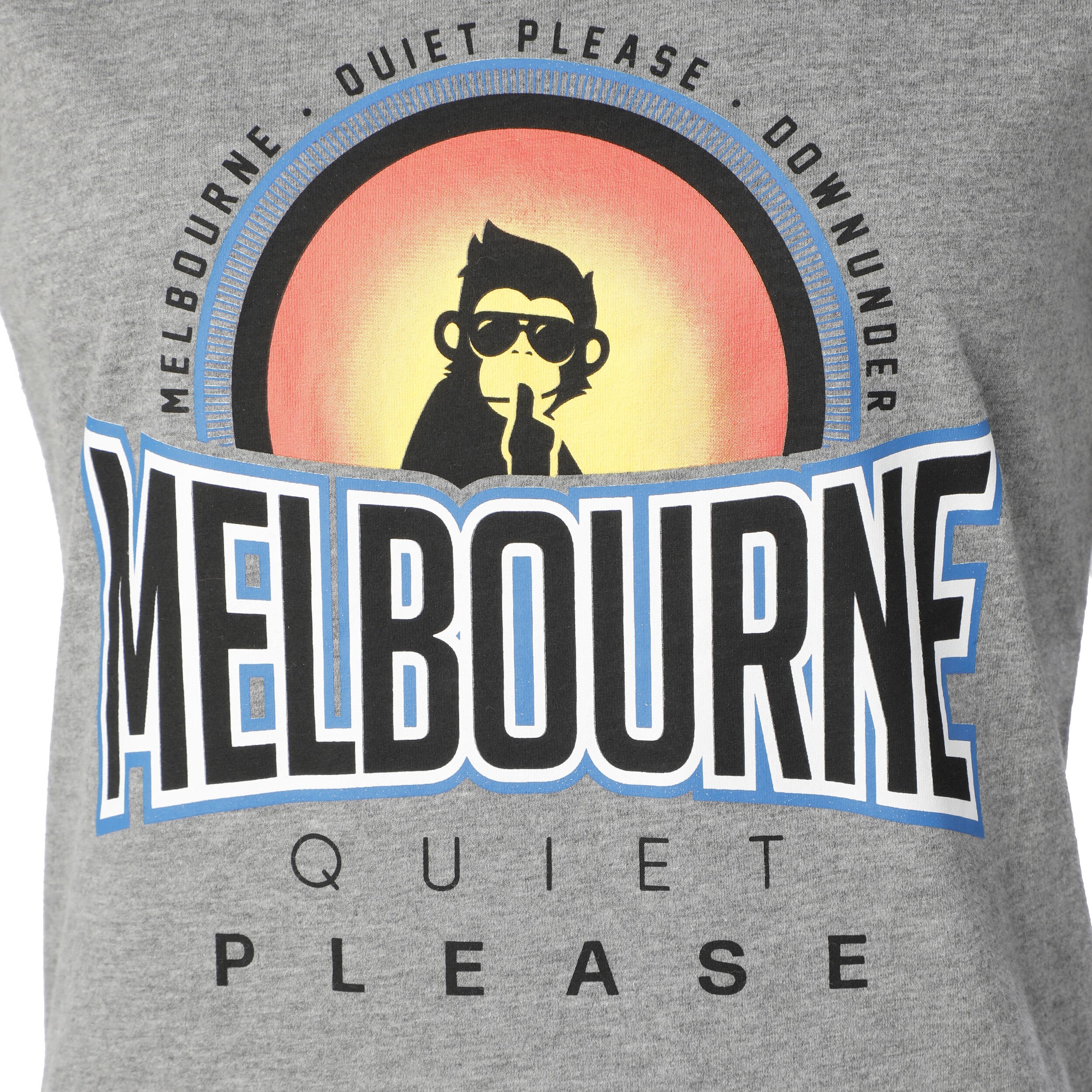 Quiet Please Melbourne Sunrise T-shirt Femmes - Gris , Multicouleur