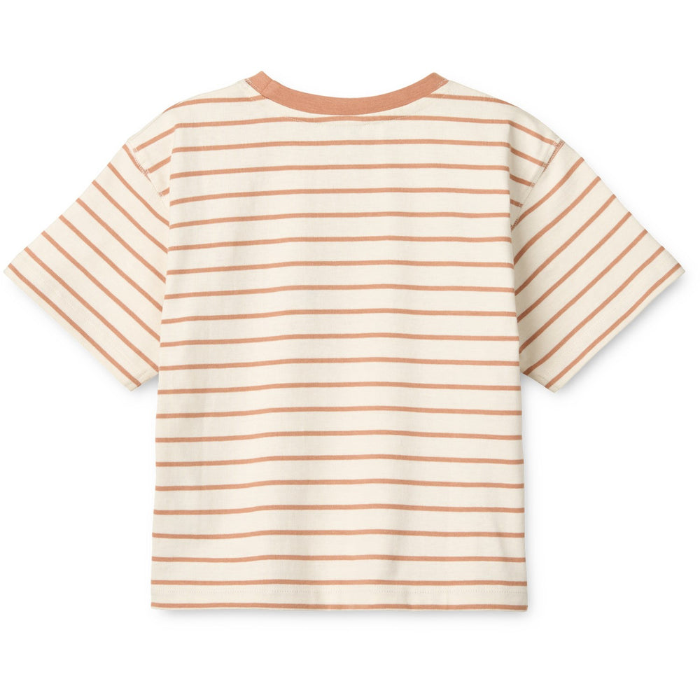 Køb LIEWOOD Peach / Stripe Tuscany Rose / Creme De La Creme Tyler Placement Shortsleeve T-shirt