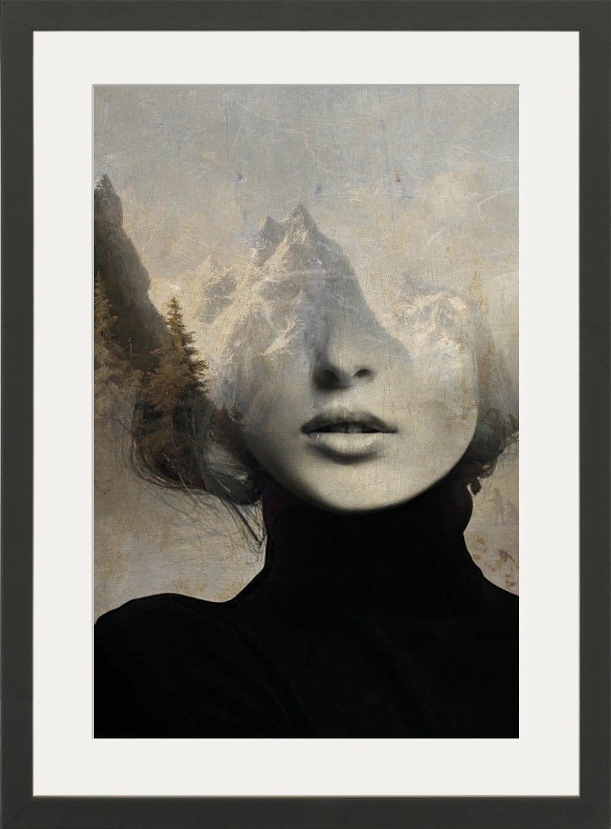 Art Print Head in the Sky