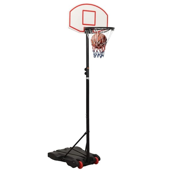 vidaXL Basketballstativ hvit 216-250 cm polyeten