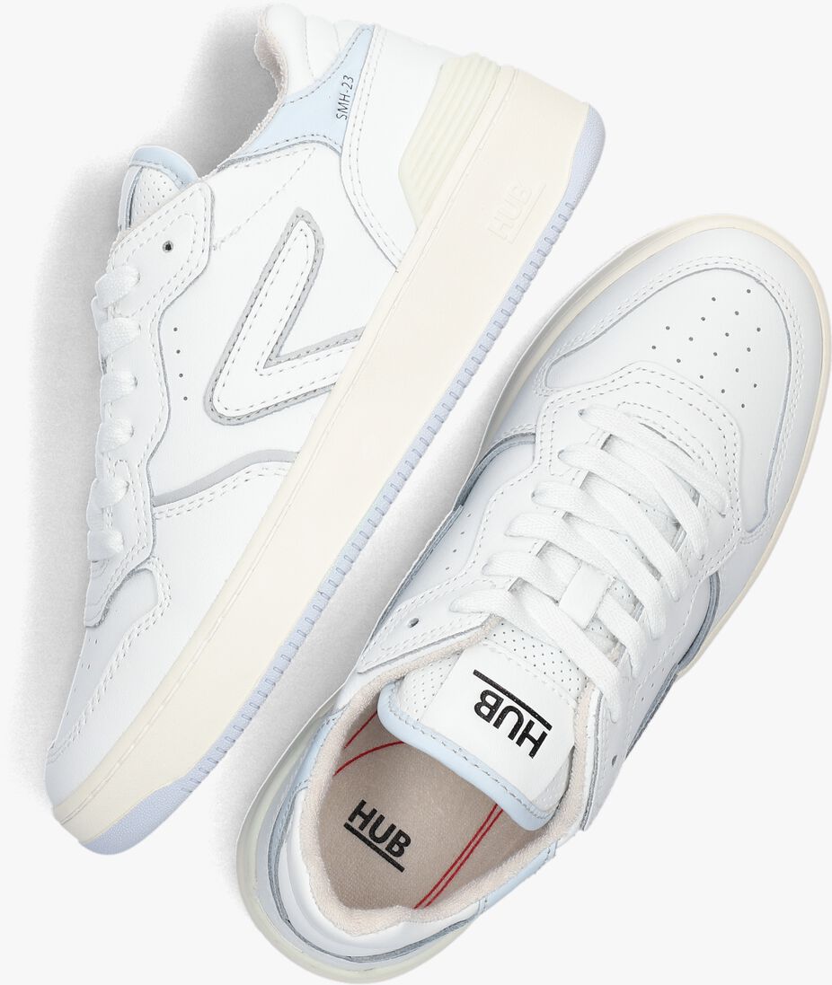 HUB witte hub lage sneakers smash