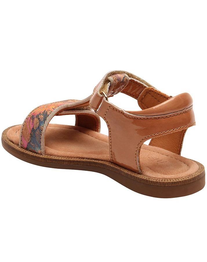 Sandalen ALMA O in nougat patent