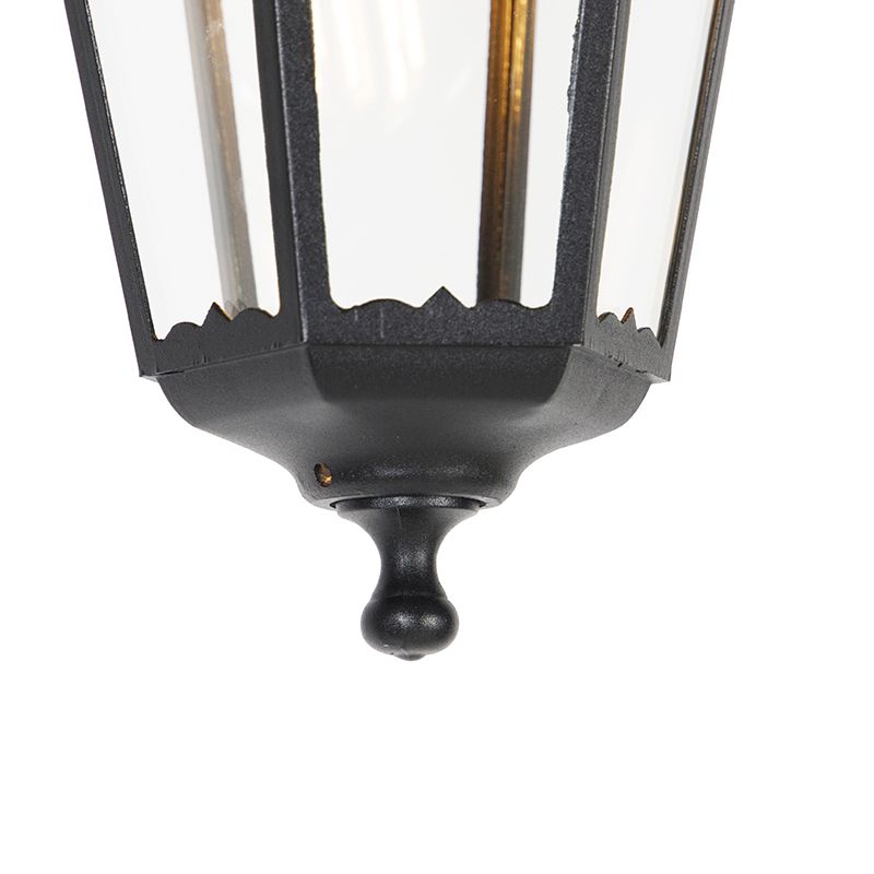 Klassieke buiten hanglamp zwart IP44 - Havana