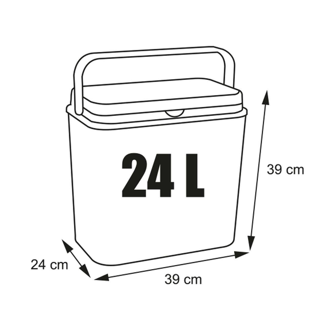 LEX Kühlbox Thermobox Warmhaltebox Picknick Camping 24 L
