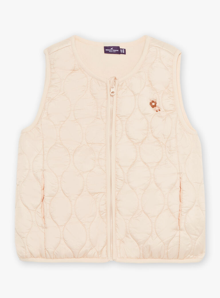 Parka beige 3 en 1 à fleurs