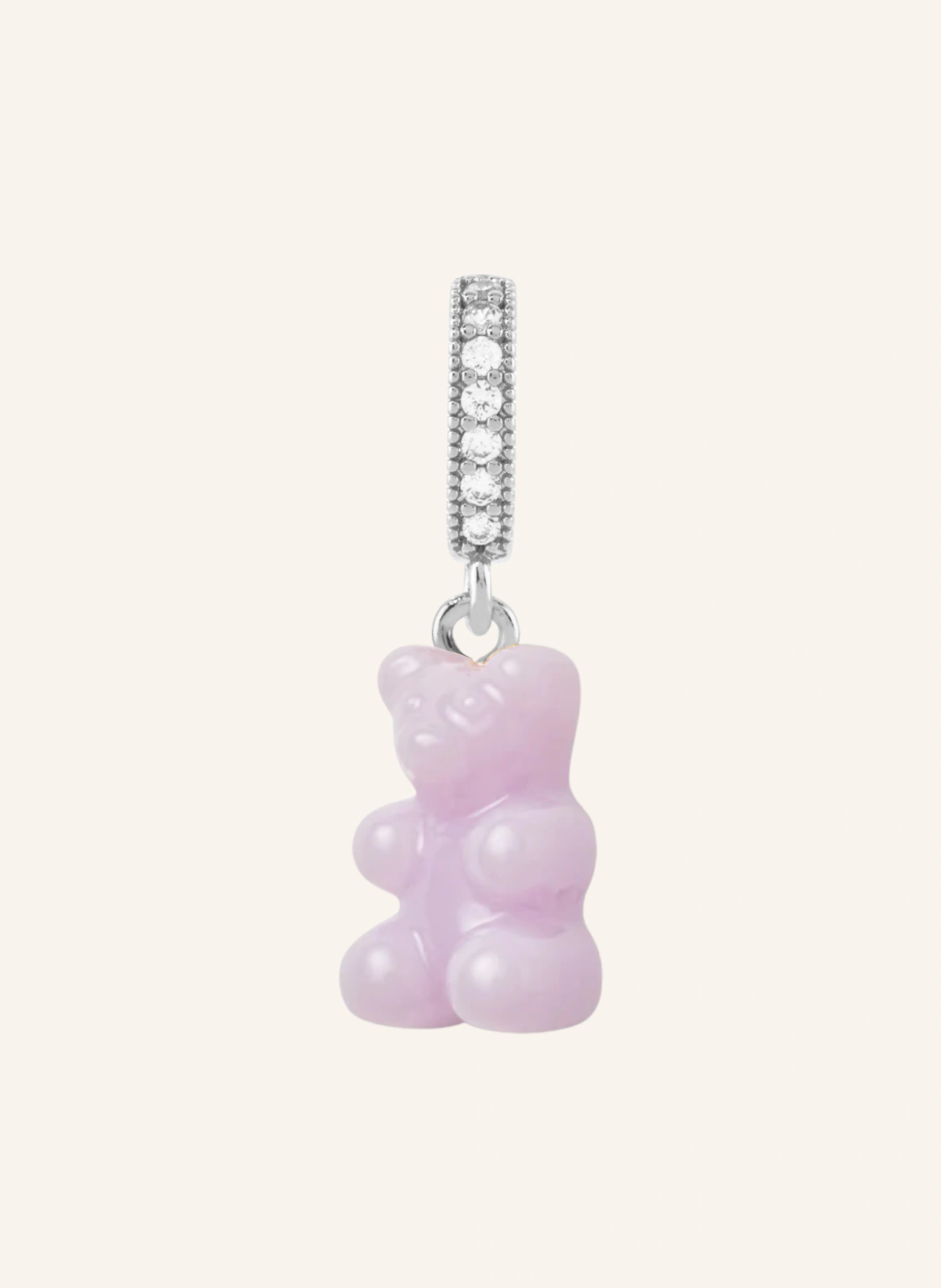 CRYSTAL HAZE Pendant LAVENDER NOSTALGIA BEAR by GLAMBOU
