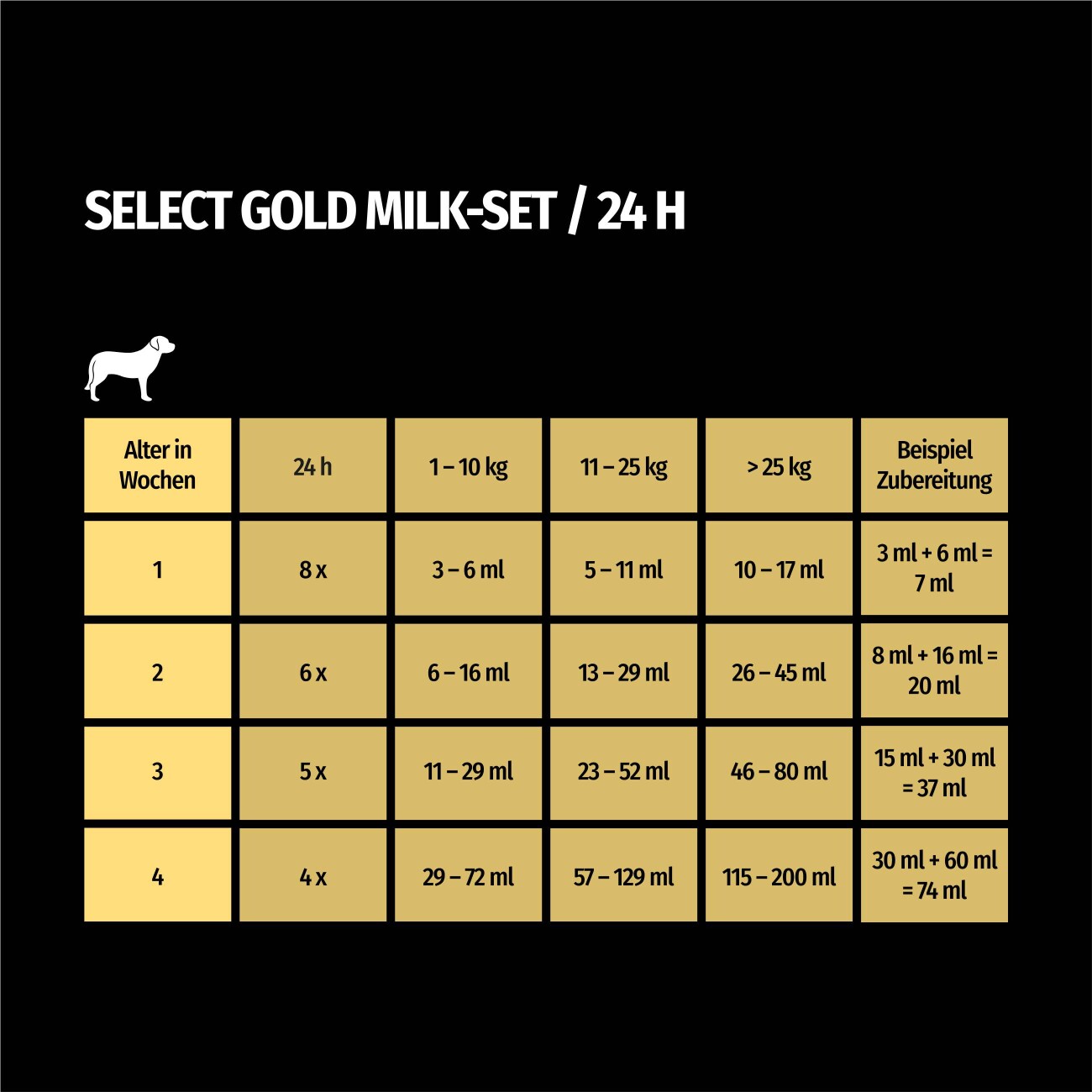 SELECT GOLD Complete Milk-Set Junior inkl. Milchflasche & Löffel 400g