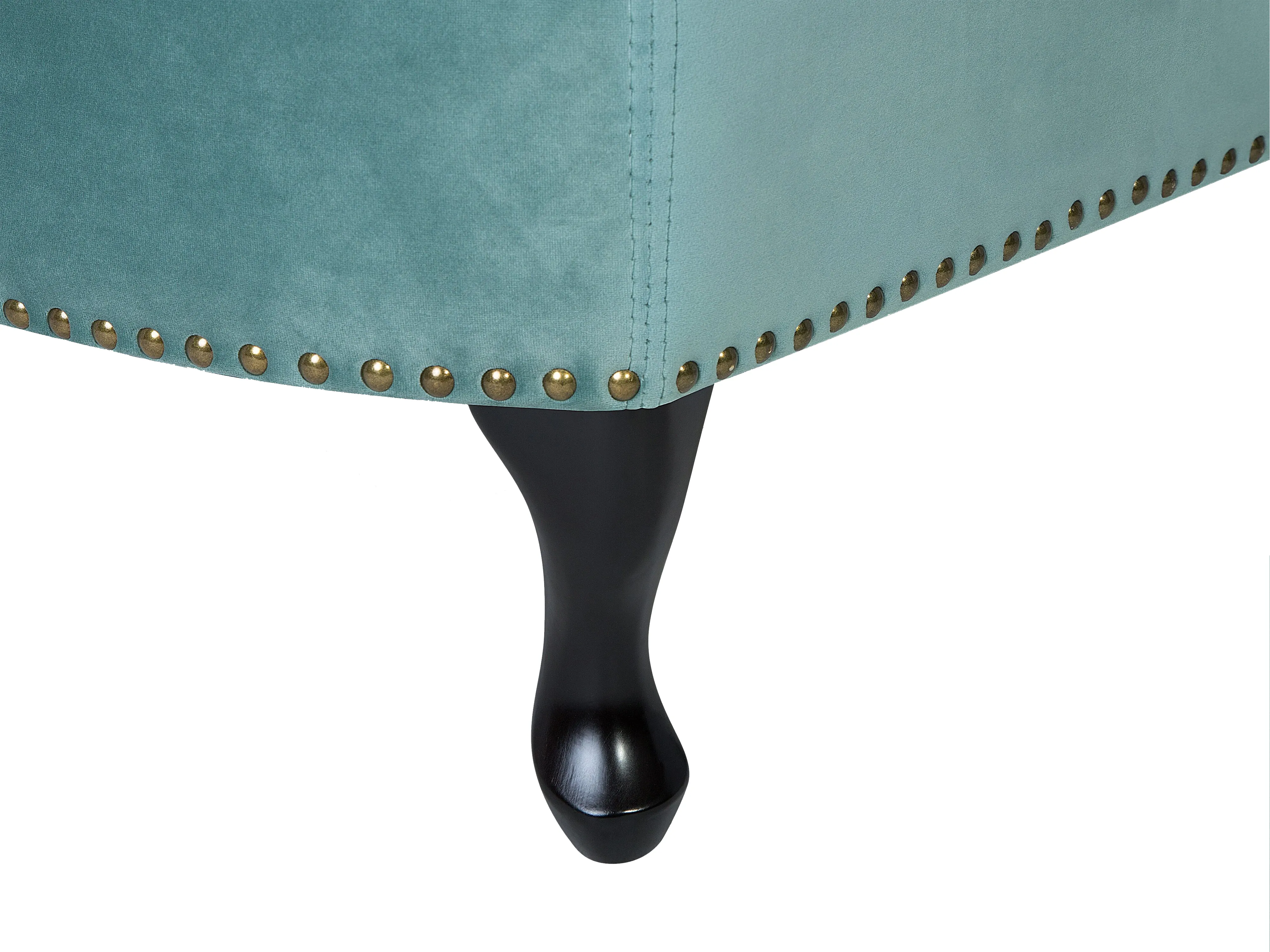 Rechtszijdige chaise longue NIMES Fluweel Mintgroen
