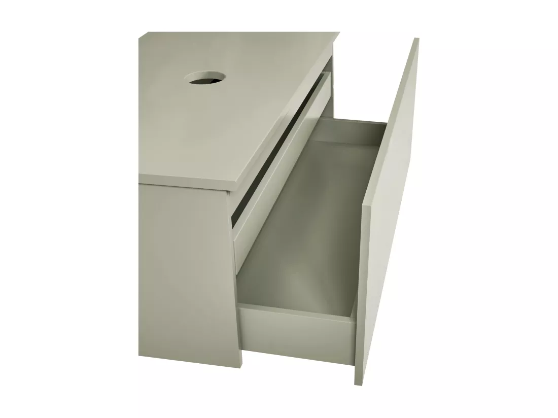 Meuble lavabo mural ALZIRA 100 cm 52 cm 40 cm Vert clair