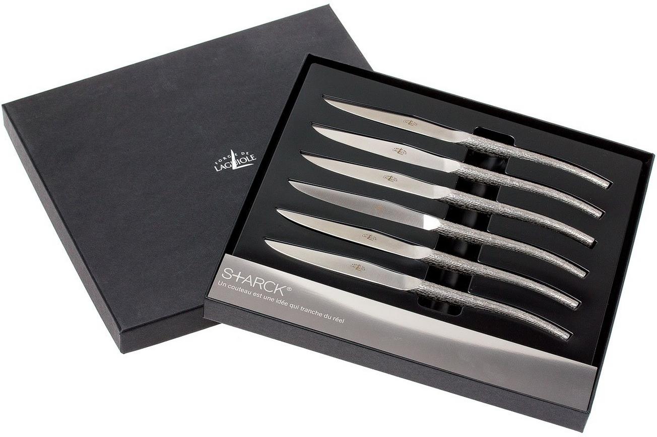 Forge de Laguiole, T6 LOG Philippe Starck steakmesset