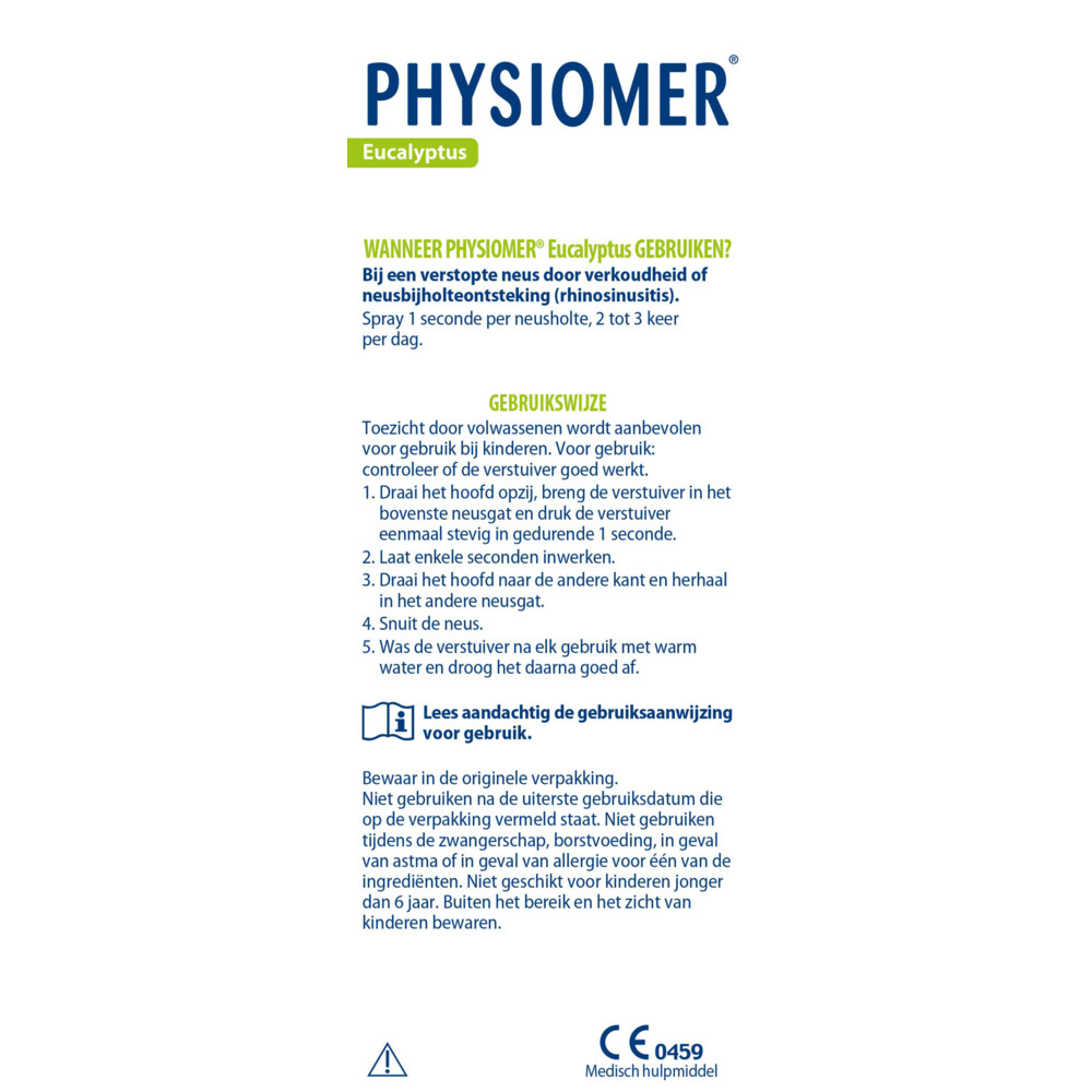 Physiomer Neusspoeling Eucalyptus135 ml