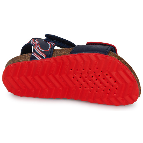 Geox - B SANDAL CHALKI BOY - Marine / Rouge