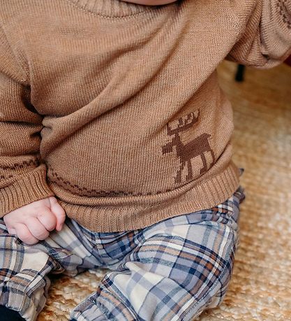 Hust and Claire Bluse - Strick - Pilou - Kaffee-Melange