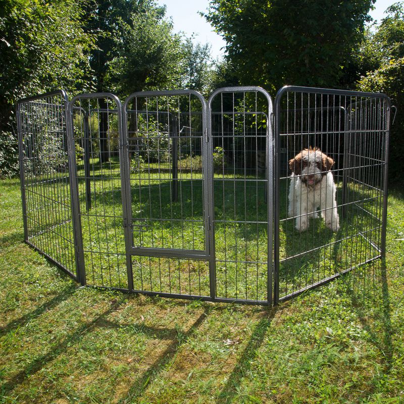 Enclos en métal pour chiot