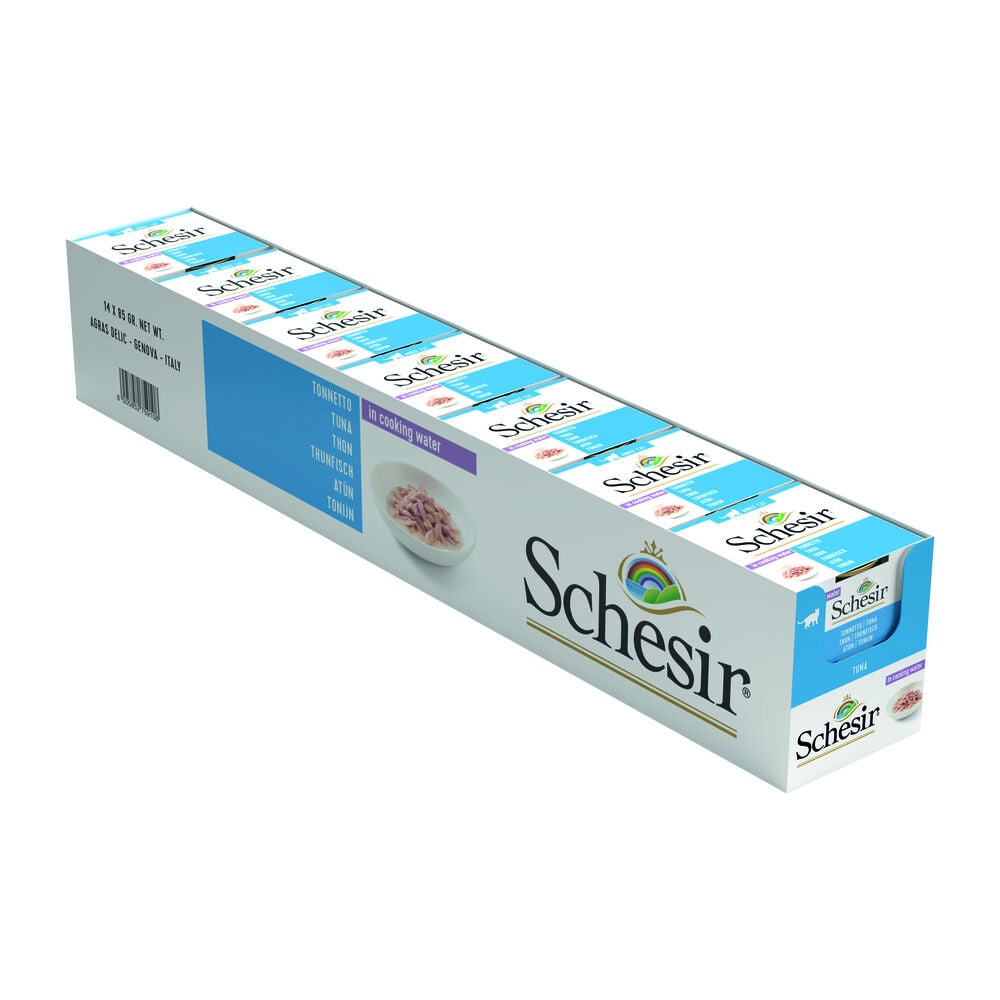 Schesir - Kattenvoer in water gekookt - 85 Gram - tonijn
