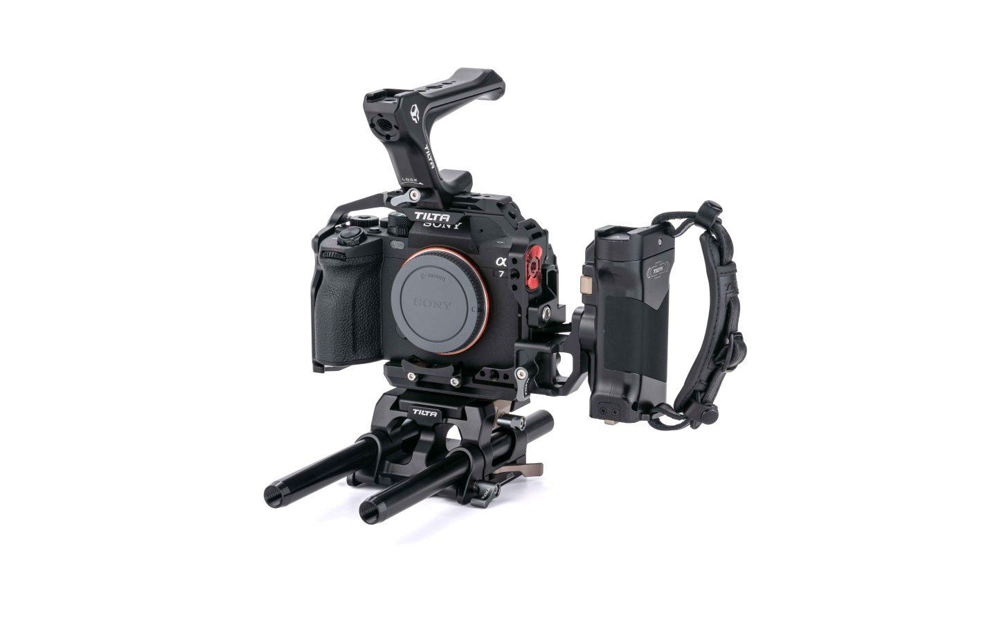 Pro Kit für Sony a7 IV<br>Bietet eine Schutzhülle für die Sony a7 IV, a1, a7S III, a7R IV, a7R V, a7 III, aR III und A9 und verbessert die Funktionalität der Kamera