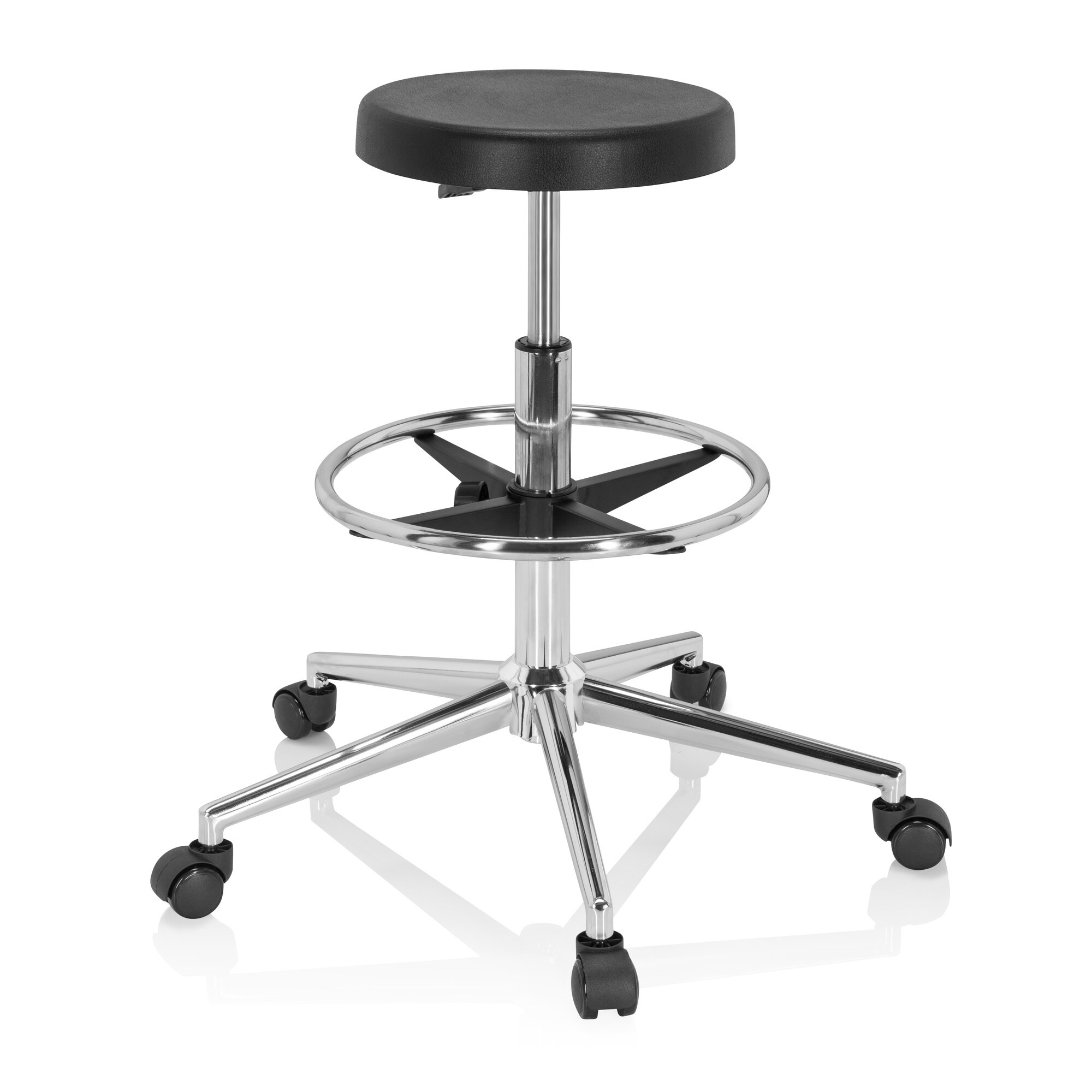 Drehhocker TOP WORK 14 I Hartschaum ohne Armlehnen hjh OFFICE