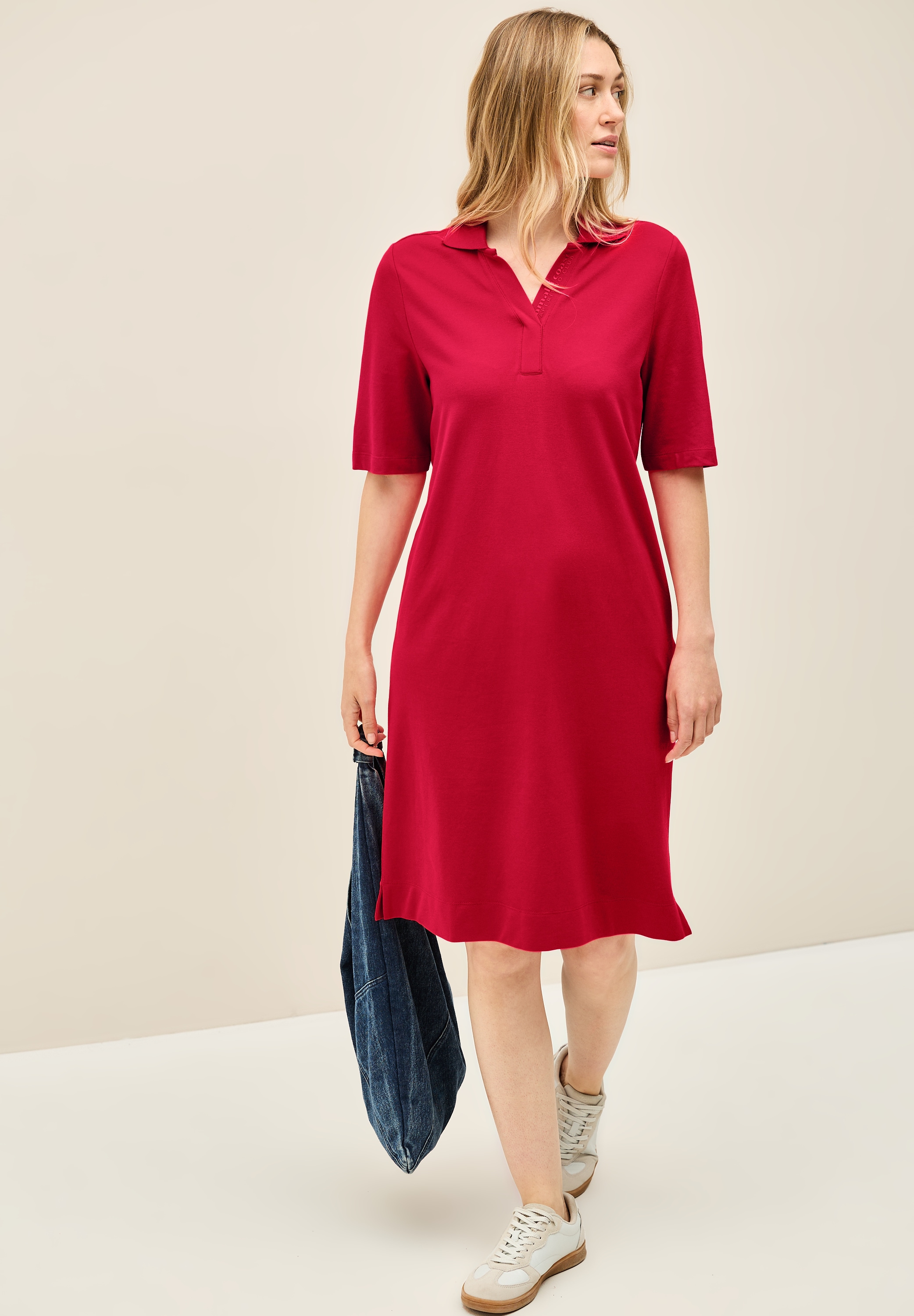 Cecil Polokleid Sommerkleid mit Schriftzug
