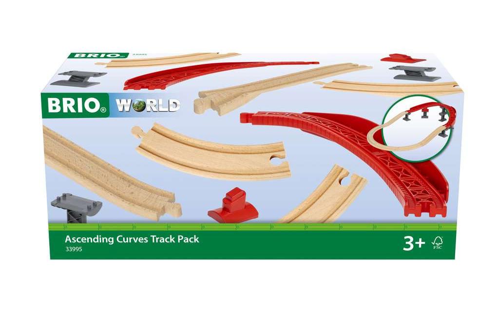 BRIO World Schienenpaket Berg & Tal 16-teiligSchienenset für neue Layout-Möglichkeiten