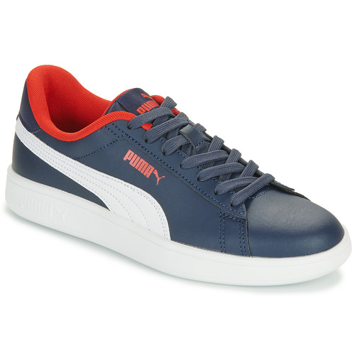 Puma - SMASH 3.0 L JR - Marine / Blanc / Rouge