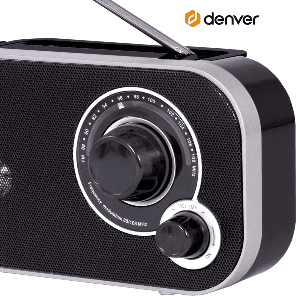 Denver TR51 FM radio noodradio - Black