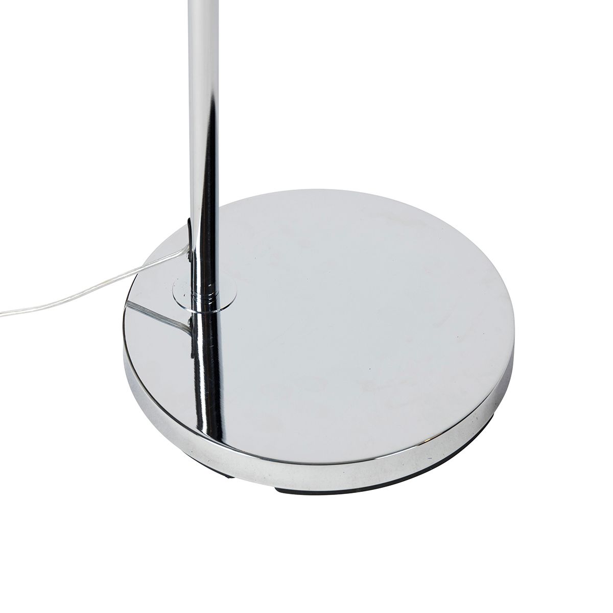 Smart booglamp chroom met witte kap incl. Wifi A60  - Arc Basic