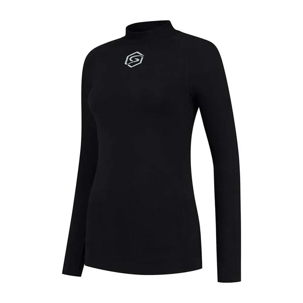 FUTURUM Recycled Thermoshirt Lange mouwen Zwart Dames
