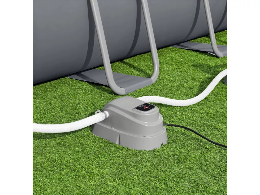 Système de Chauffage Électrique Bestway 42,6x26,6x18,7cm pour Piscines Démontables de 1.520-17.035L Température Maximale de 40°C