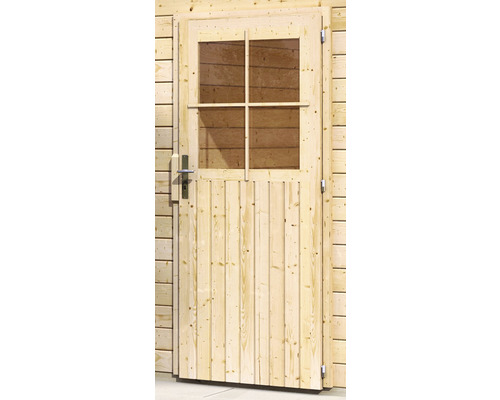 Blokplank garage Karibu 40 mm 435 x 572 cm naturel