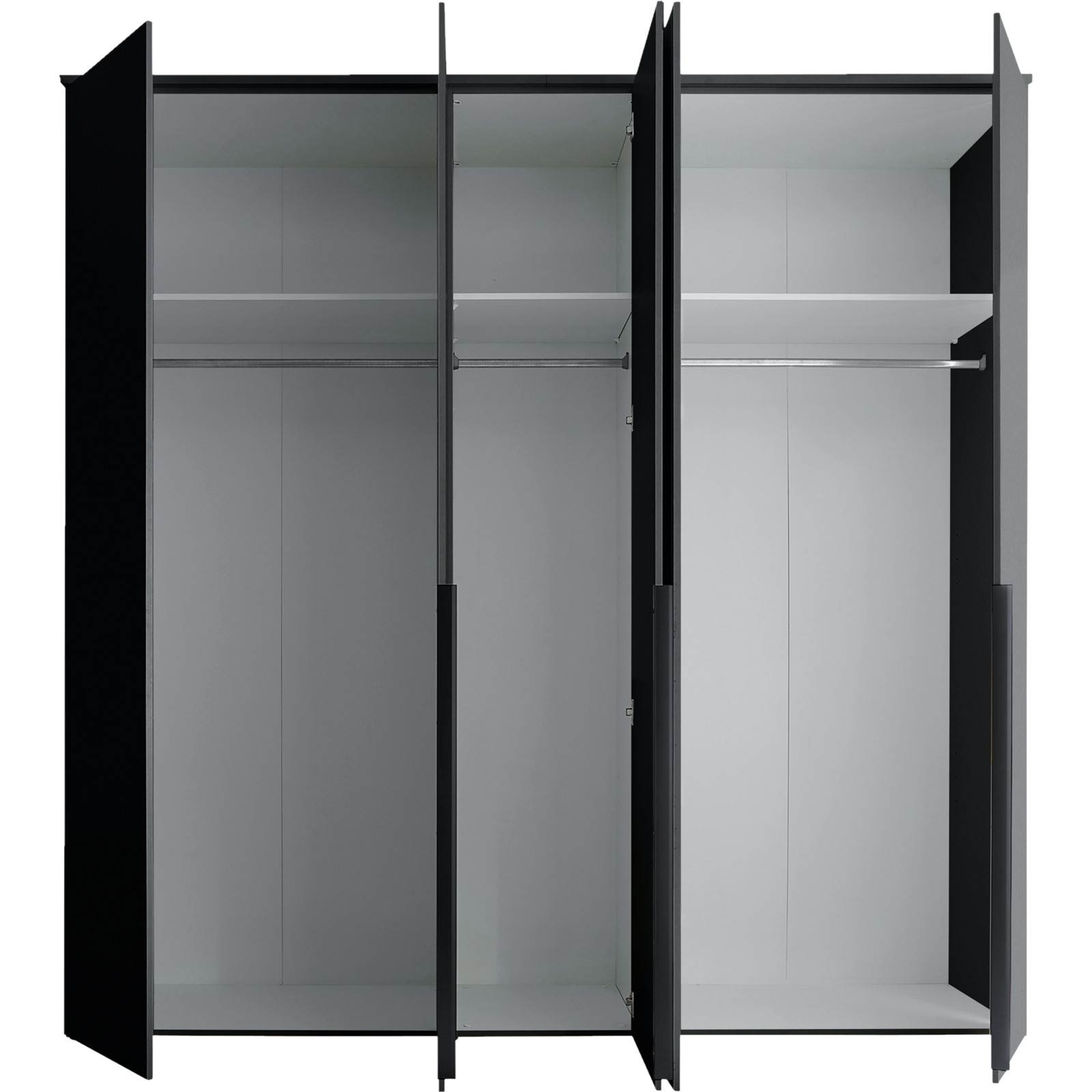 Drehtürenschrank Kevo Dekor 225 x 225 x 52 cm graphit