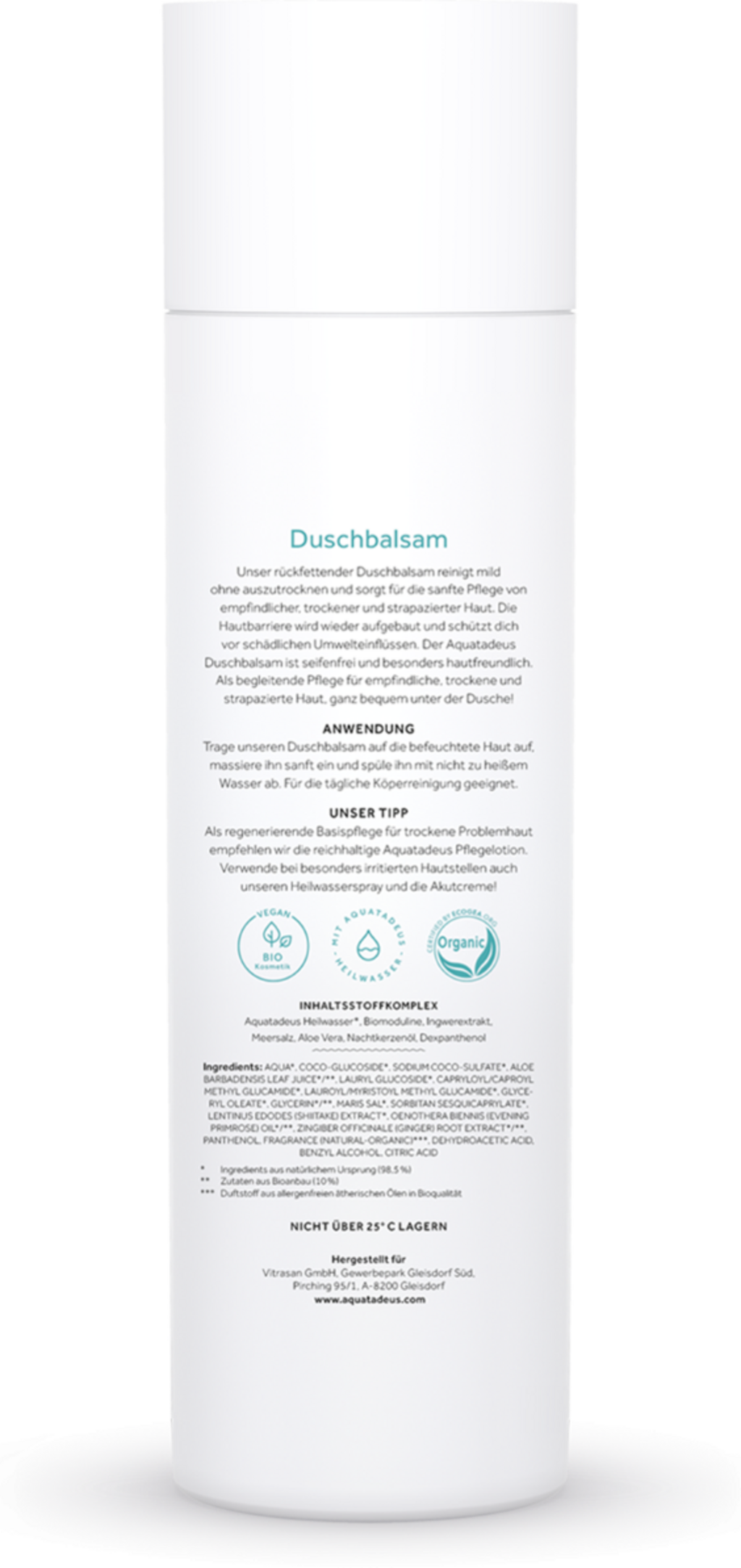 Aquatadeus  a fresh start Duschbalsam, 200 ml