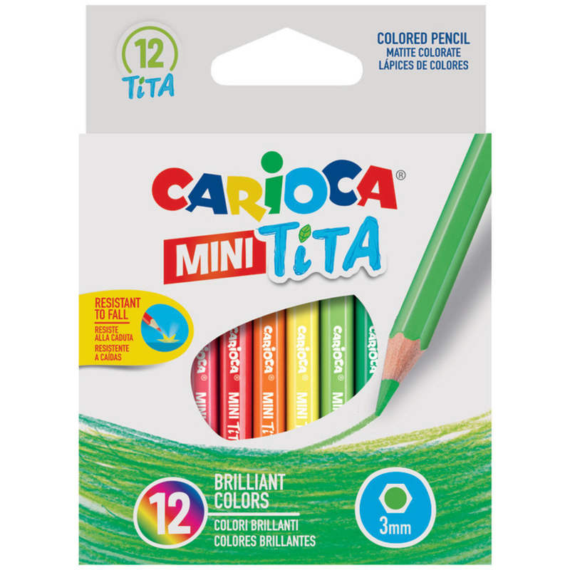 Carioca Farbstifte Mini Tita, 12 Stück, assortiert