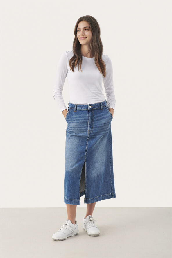 Part Two CaliaPW SK Medium blue denim