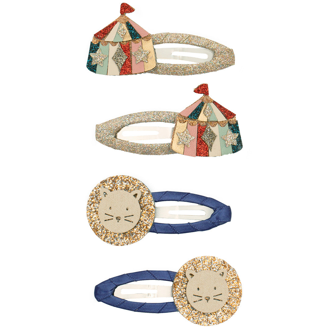 mimi & lula haarspeldjes circus lion - multi - 4st