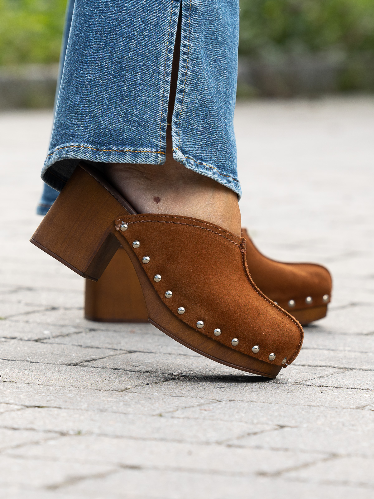 Clogs Suede Brown - Trapes Sko