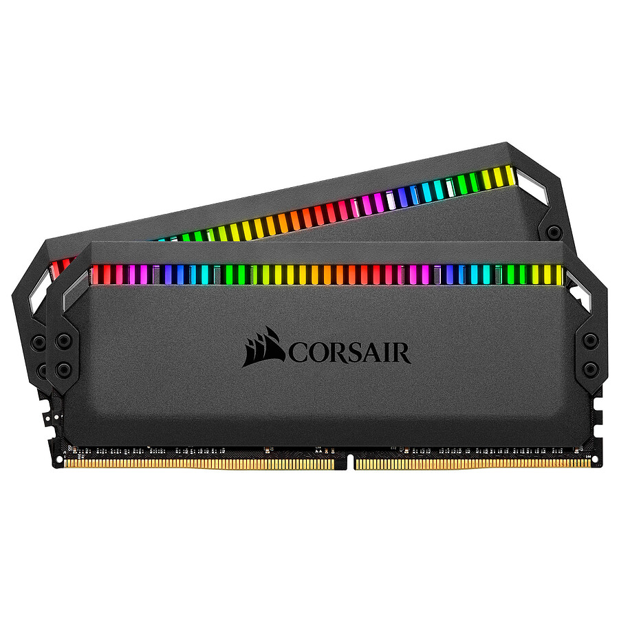 Corsair Dominator Platinum Black RGB - 2 x 16 Go (32 Go) - 3200 MHz DDR4 - CL16
