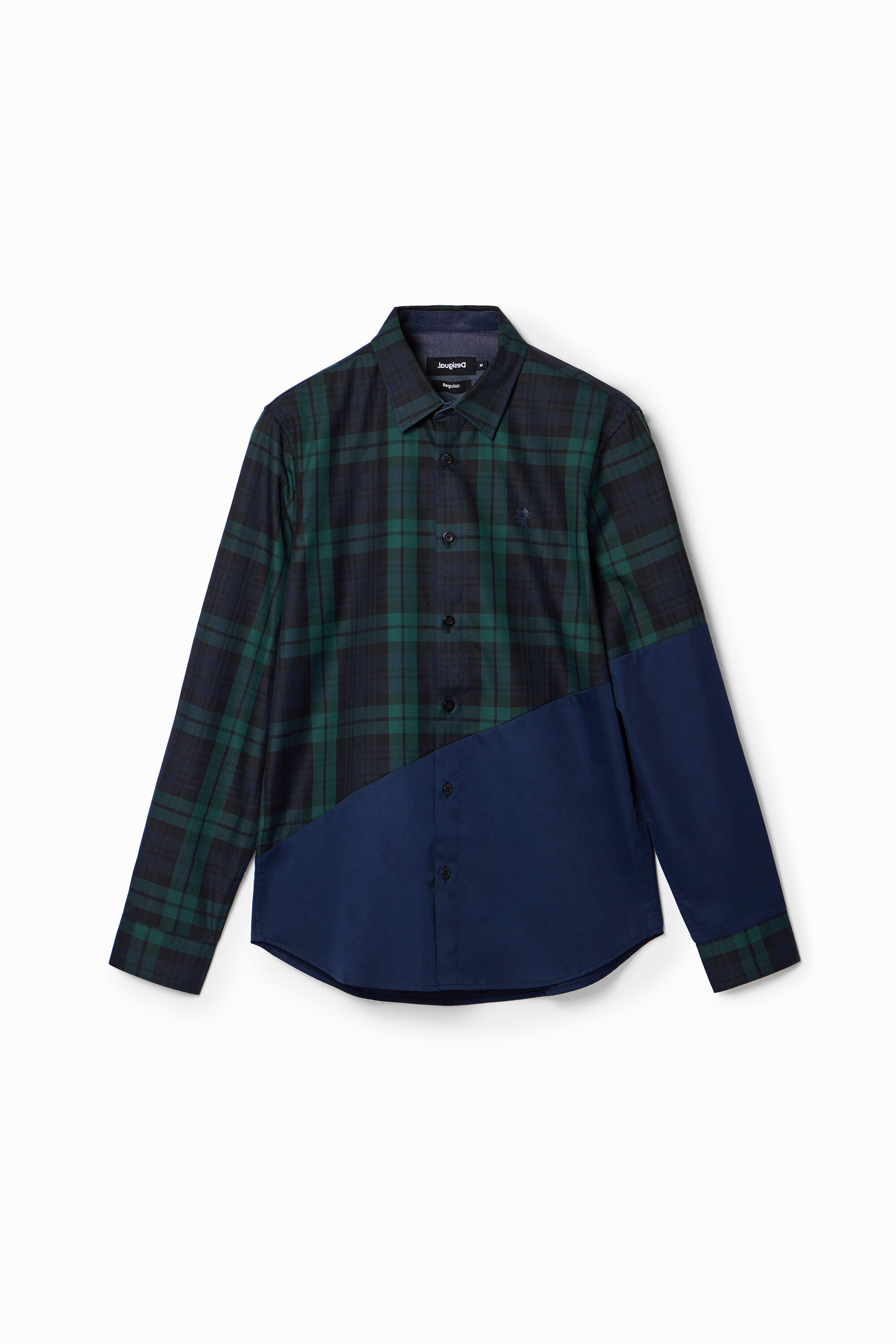 Camisa cuadros patch