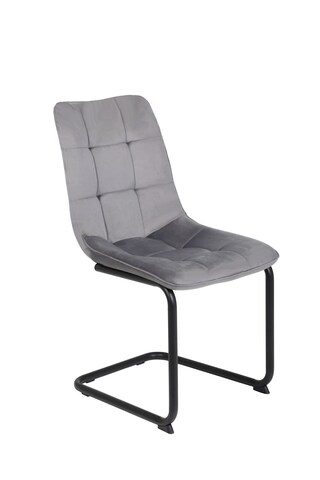 Stuhl Jenny 46x86x62 cm Samtvelour grau