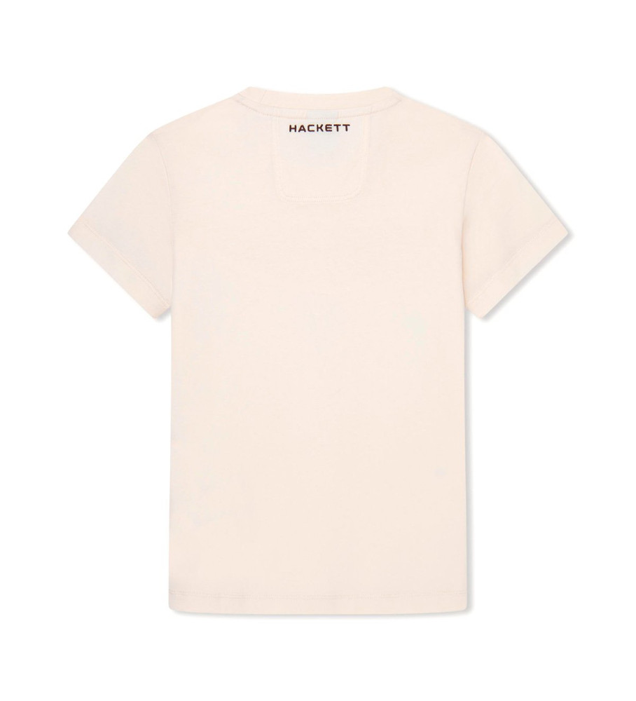 Camiseta Hackett Off-White com Relevo