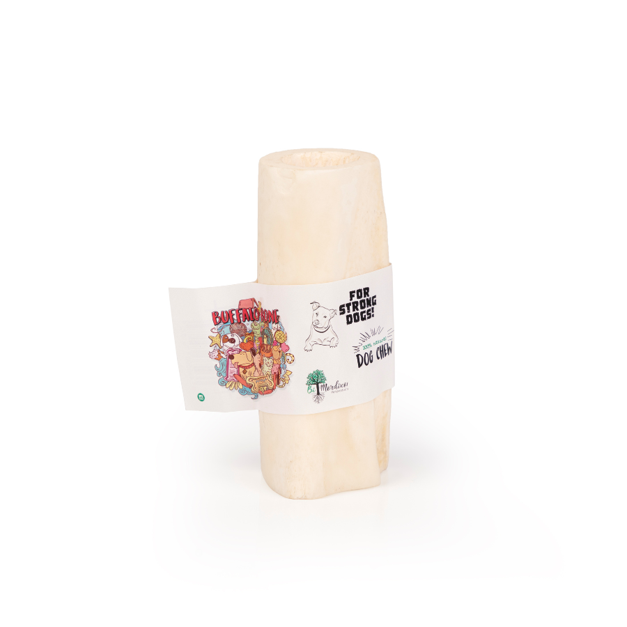 Brinquedo para mastigar em forma de osso de chifre de búfalo BIMORDISCOS para cães