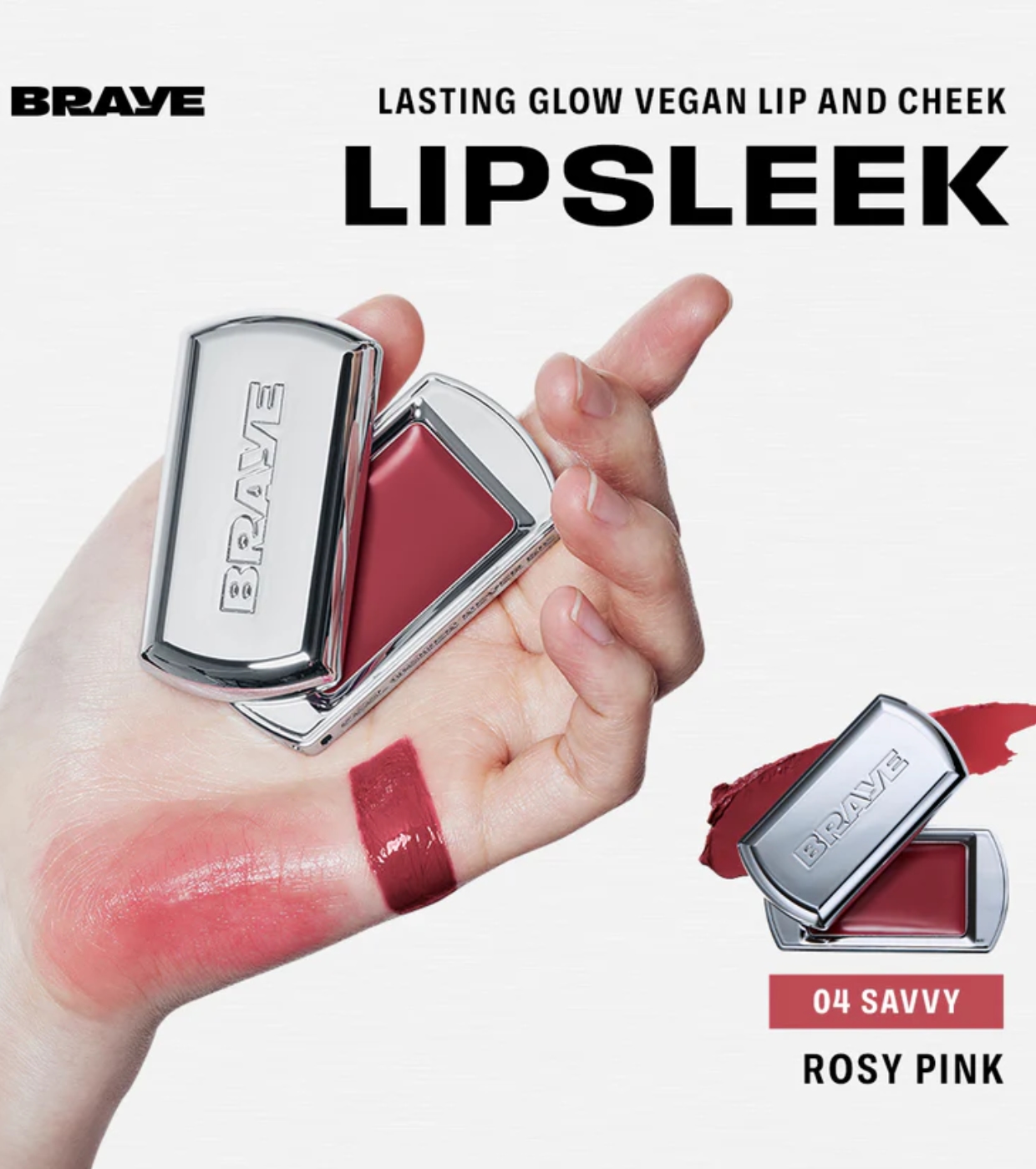 Braye - Bálsamo para Lábios e Bochechas Lipsleek - 04: Savy
