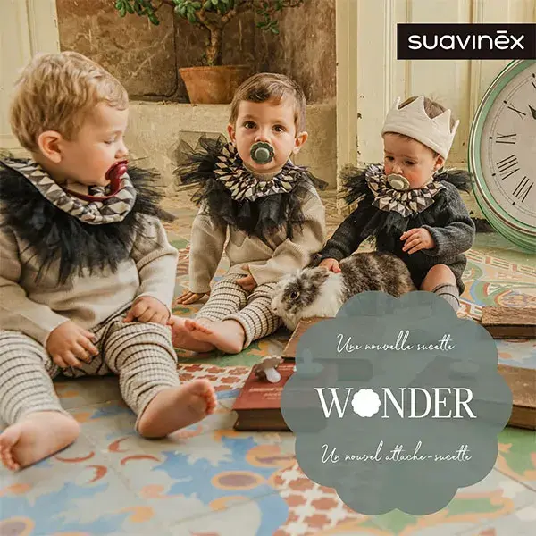 Suavinex, Wonder, Sucette réversible SXPRO 6/18mois Wonder - Hedge green