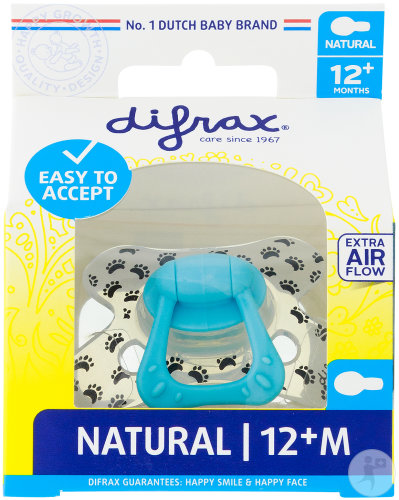 Difrax Sucette Natural 12+ Mois Nana 1 Pièce