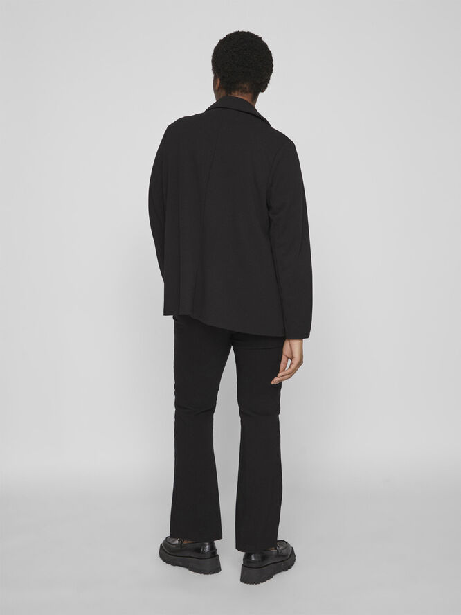 Evoked Vila VILOAN L/S FITTED BLAZER/SU/CUR - N Black