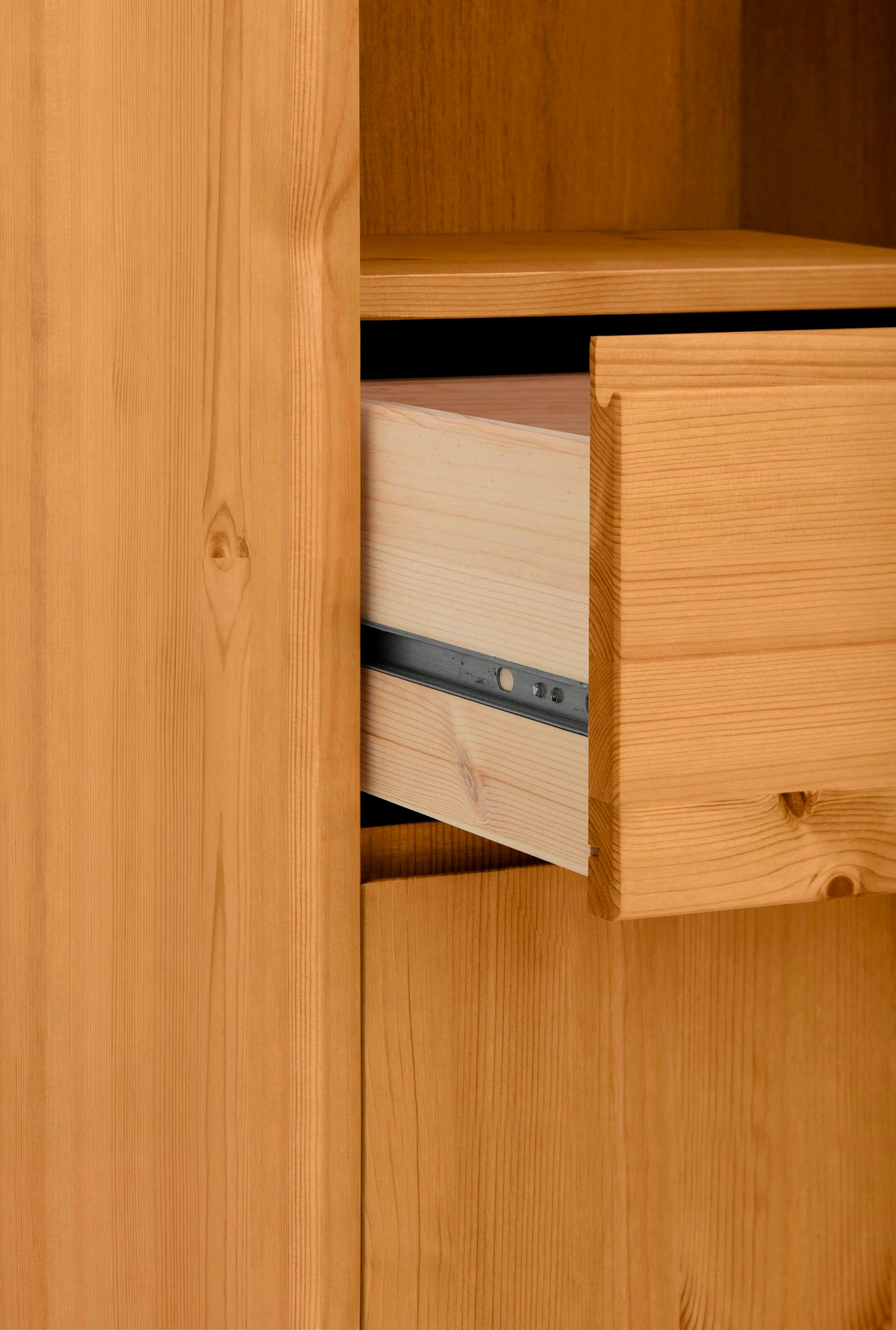 GOODproduct Hochschrank »Jorrick« Breite 40 cm, Massivholz Kiefer mit Bio Öl/Wachs behandelt