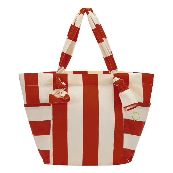 Bobo Choses Cabas Rayures - Collection Femme  | Rouge brique